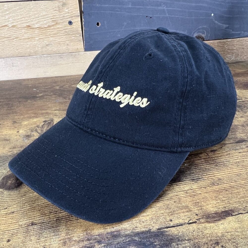 Audio Strategies Otto Black Adjustable Hat Baseball Cap